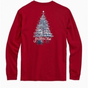Southern Tide North Fishing Pole Long Sleeve Tee Size Small